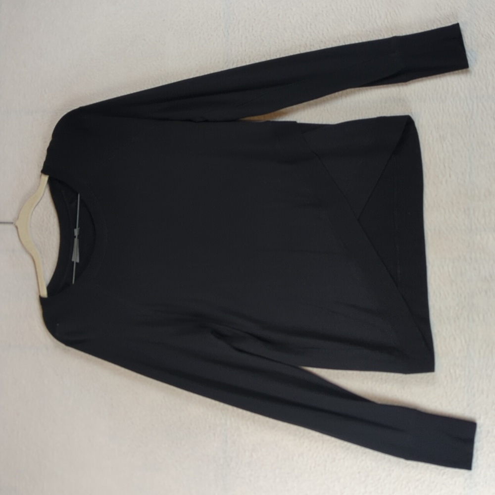 Athleta Women's Black Cozy Long Sleeve Shirt Size XS